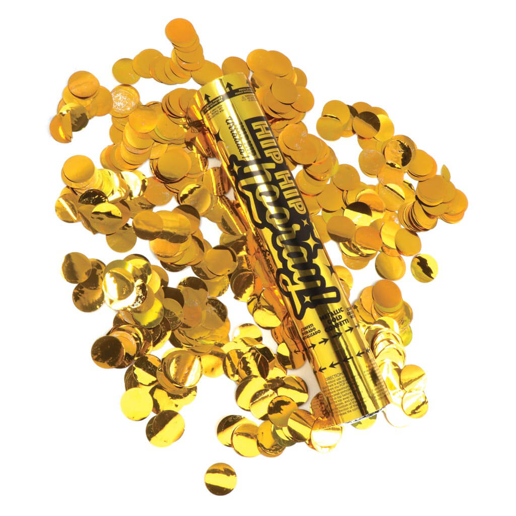 Celebration Cannon Gold Confetti, 12in