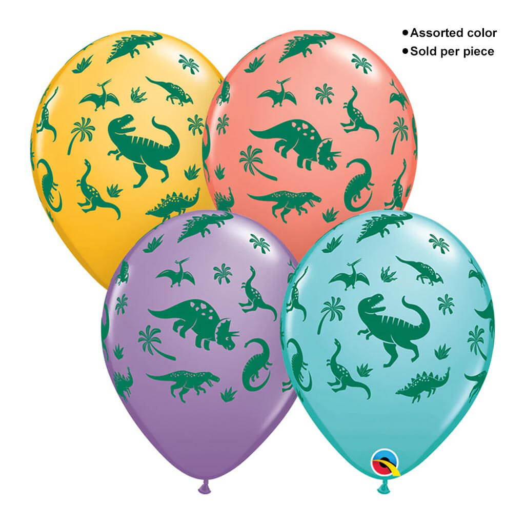 Dinosaurs Latex Balloon, 11in