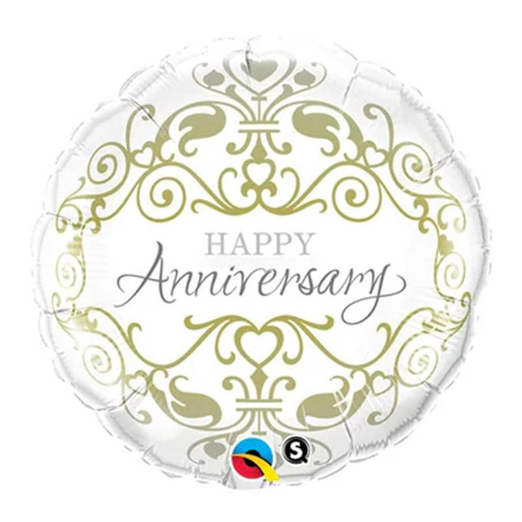 Anniversary Classic Foil Balloon, 18in