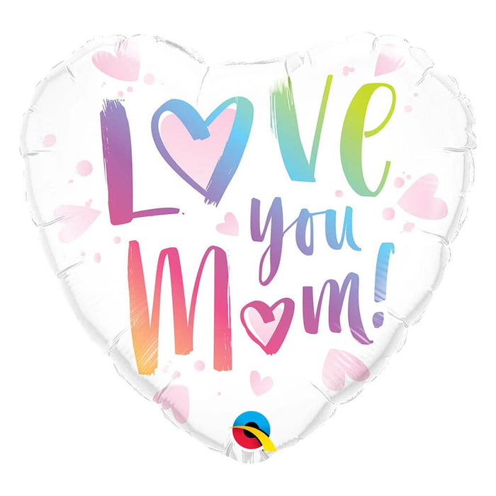 Love You M(Heart)M! Foil Balloon, 18in