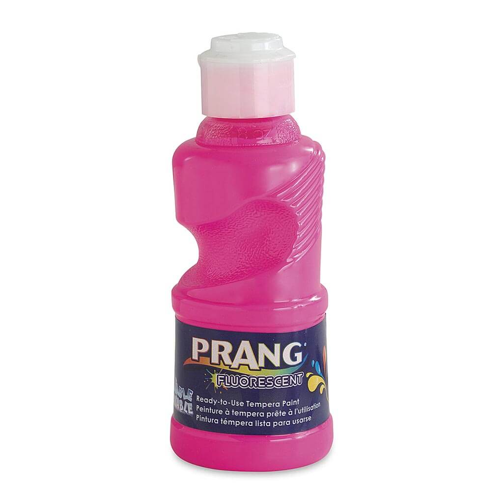 PRANG Washable Ready-to-Use Tempera Paint 8oz Flourescent Pink