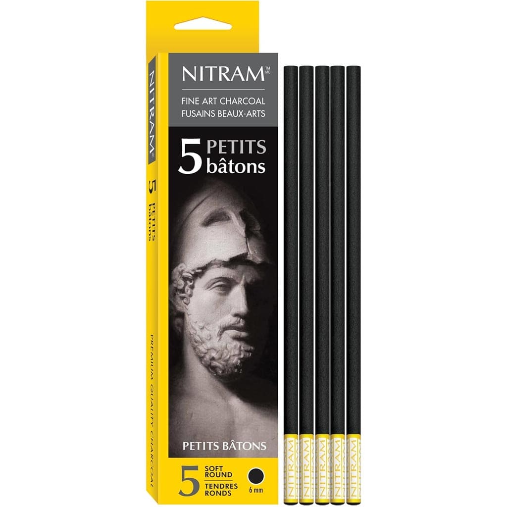 Nitram Art Beaux Arts Fusains Extra Soft Charcoal