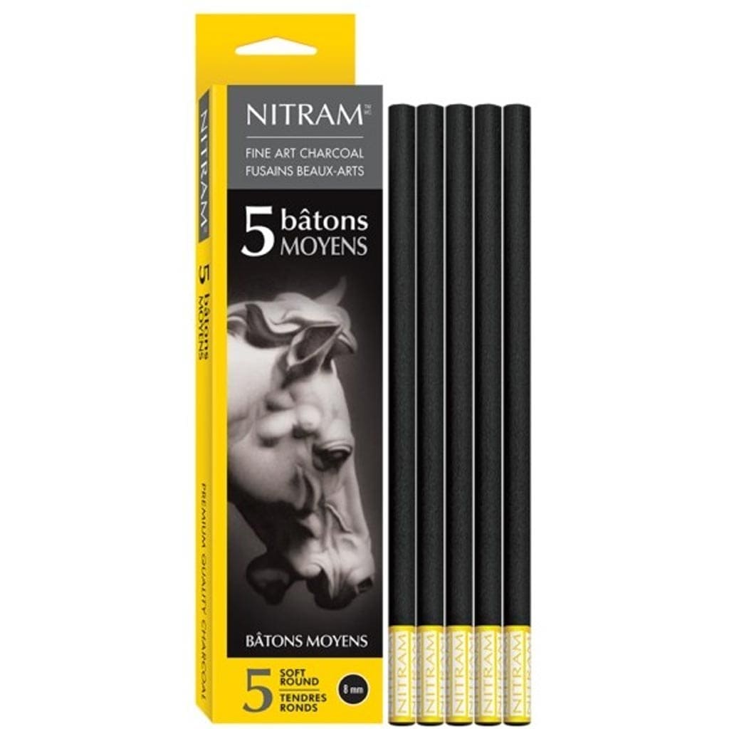 Nitram Art Beaux Arts Fusains Extra Soft Charcoal