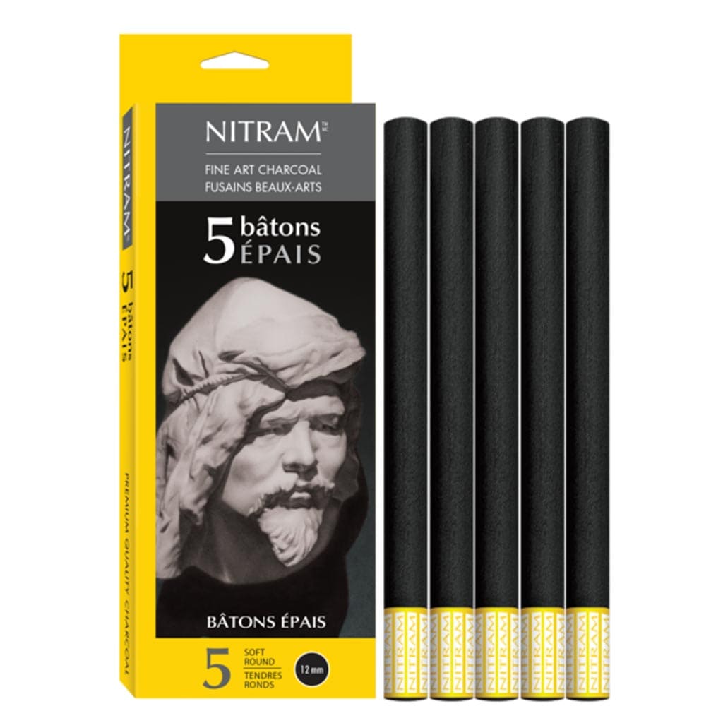 Nitram Art Beaux Arts Fusains Extra Soft Charcoal