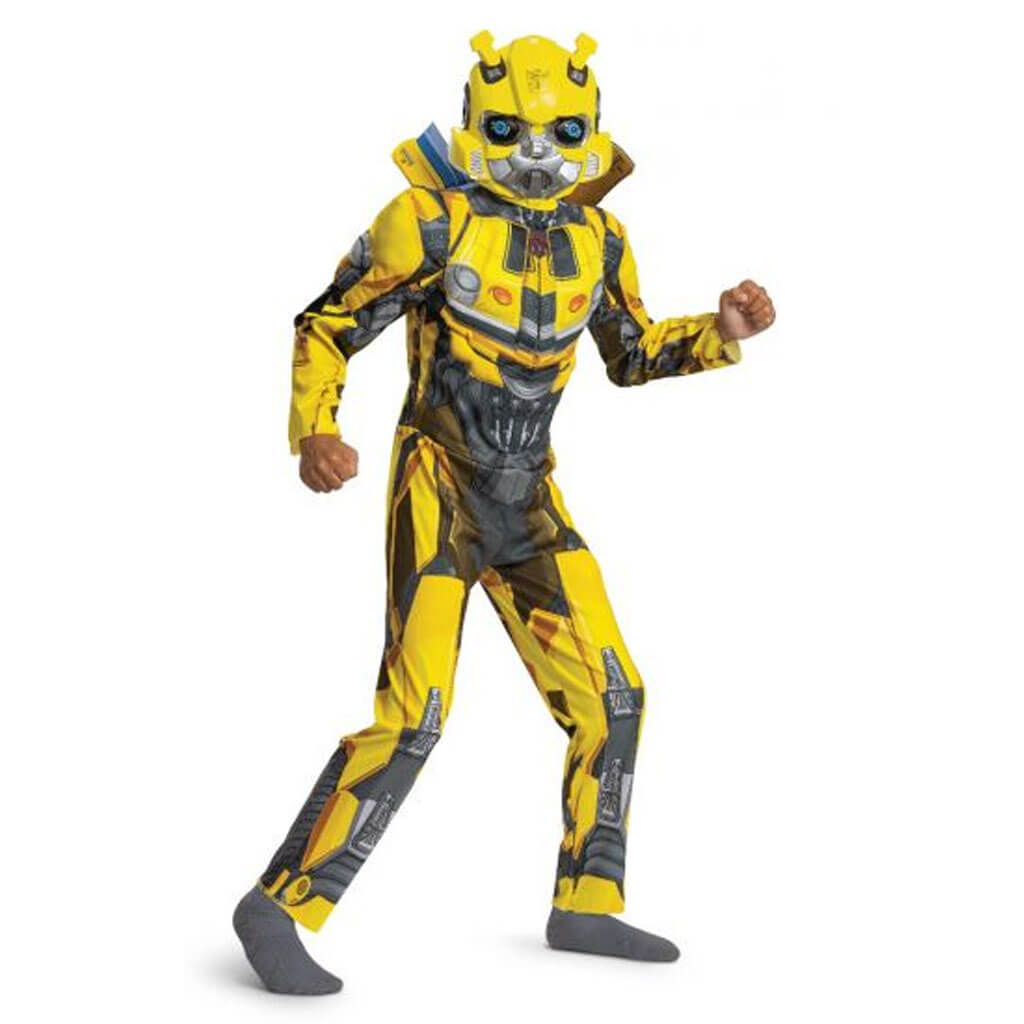 Bumblebee T7 Movie Muscle Costume, XSmall 3T to 4T