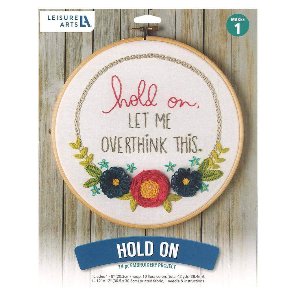 Leisure Arts Embroidery Kit 6in, Hanging Plant