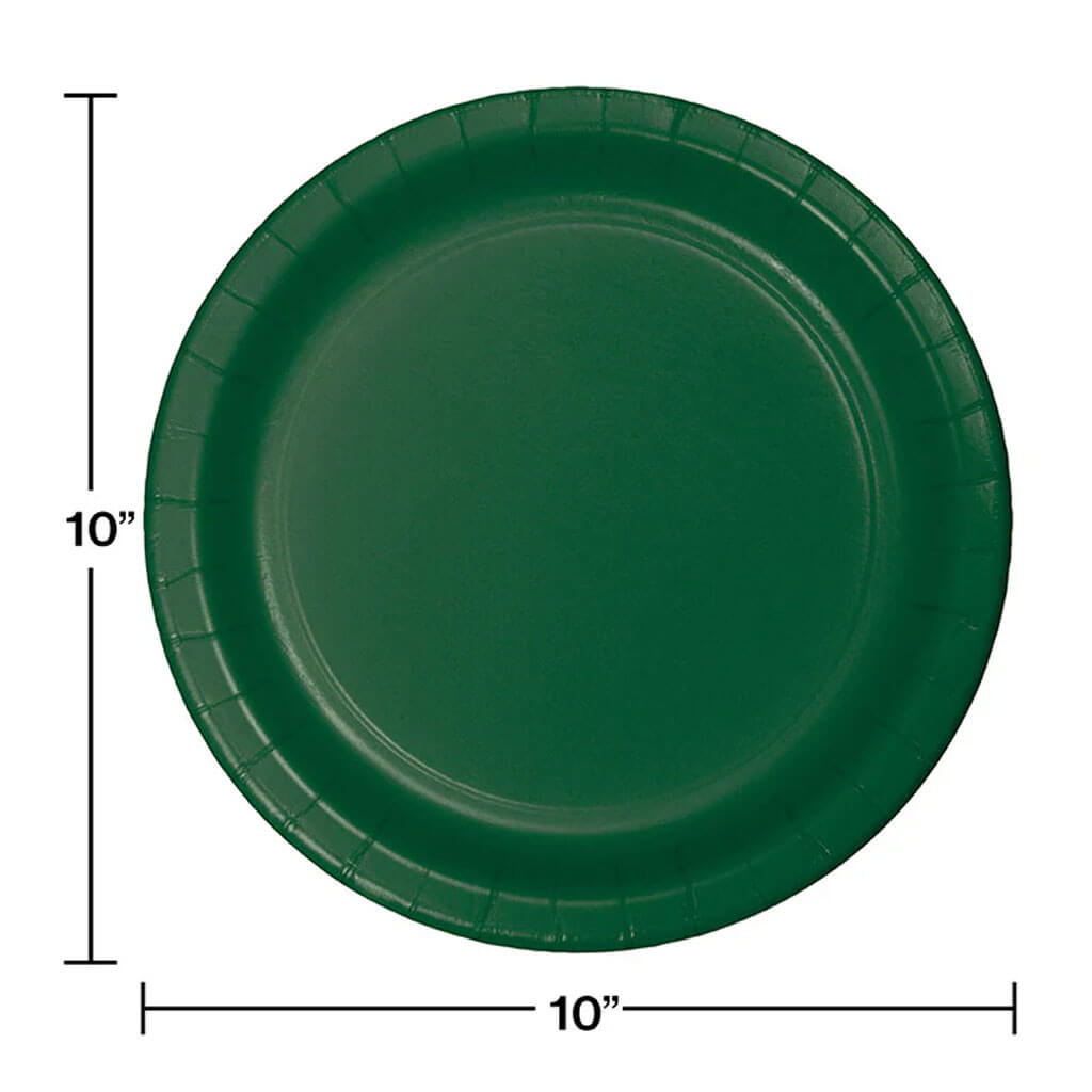 Hunter Green Banquet Plate 10.25in, 20ct