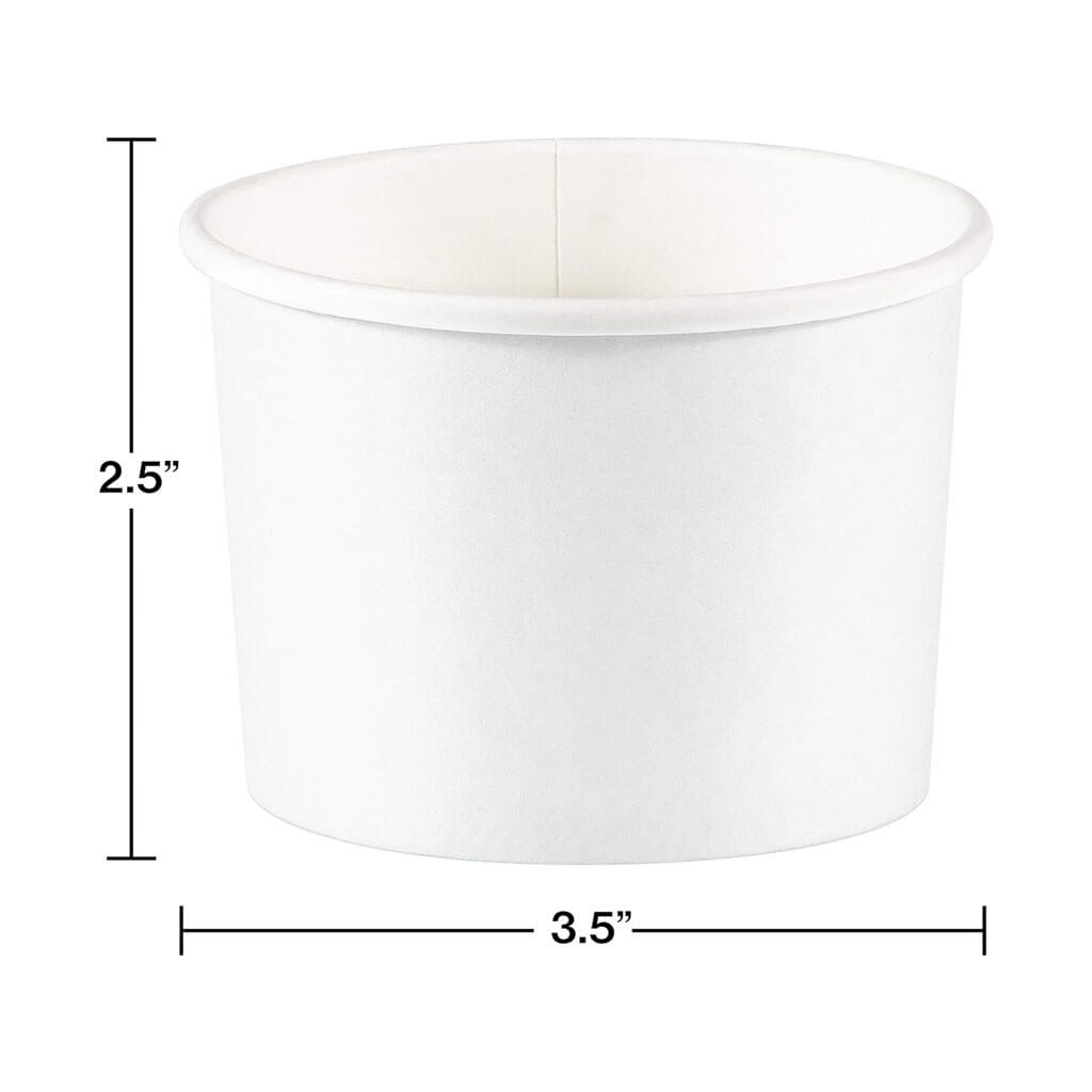 White Treat Cups, 8ct