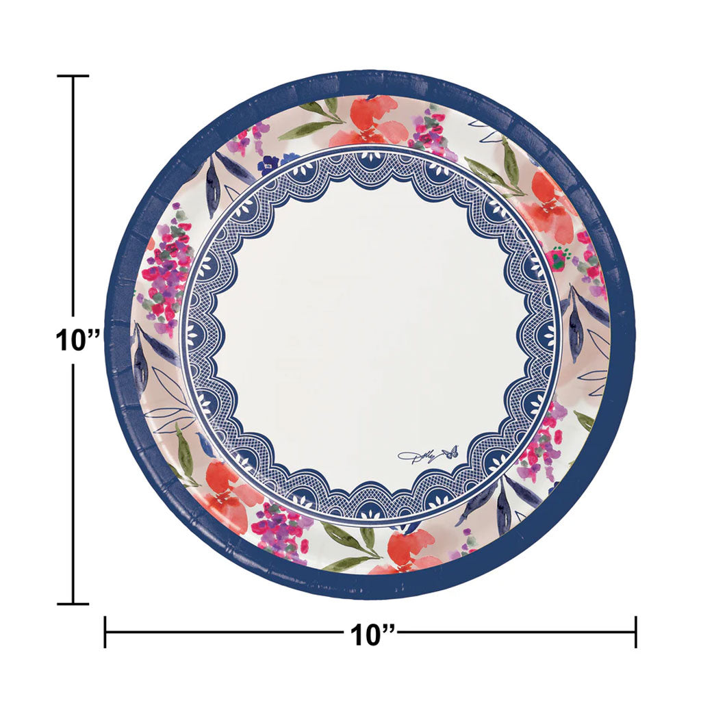 Celebrate Floral Banquet Plate 10.25in, 8ct