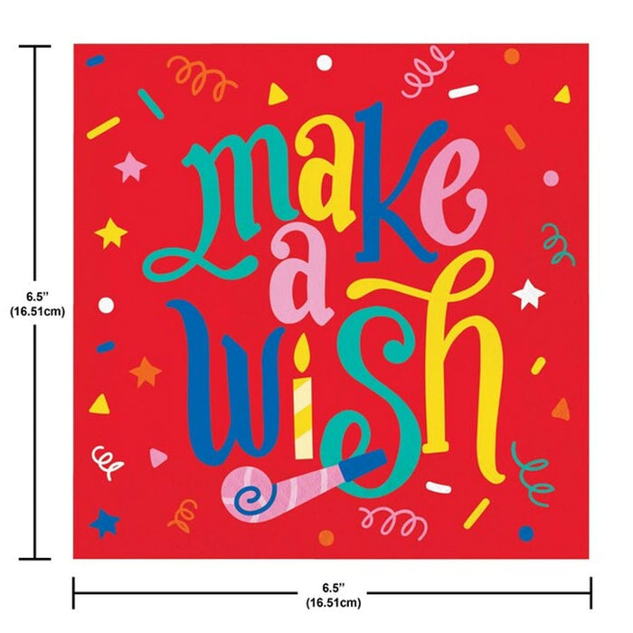 Hats Off Birthday Lunch Napkin 2ply, 16ct