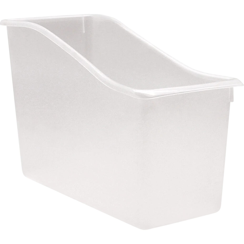 Clear Plastic Book Bin