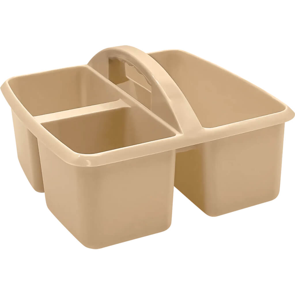 Light Brown Plastic Storage Caddy