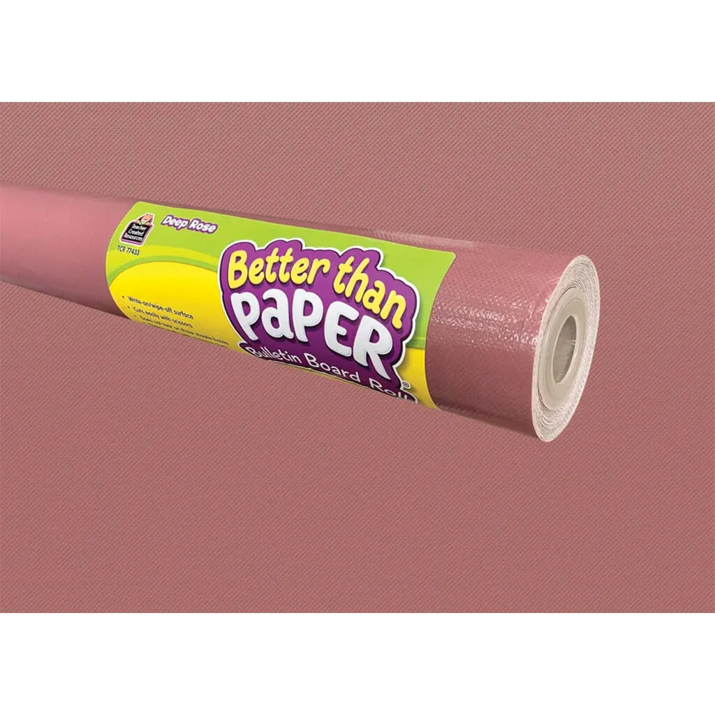 Better Than Paper Bulletin Board Roll 4ft x 12ft  Deep Rose