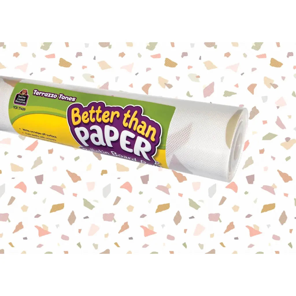 Better Than Paper Bulletin Board Roll 4ft x 12ft  Terrazzo Tones