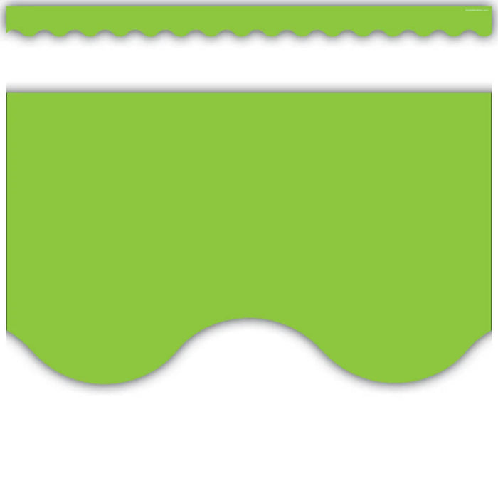 Lime Scalloped Border Trim