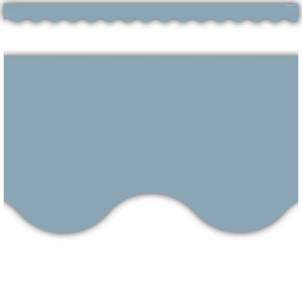 Cottage Blue Scalloped Border Trim