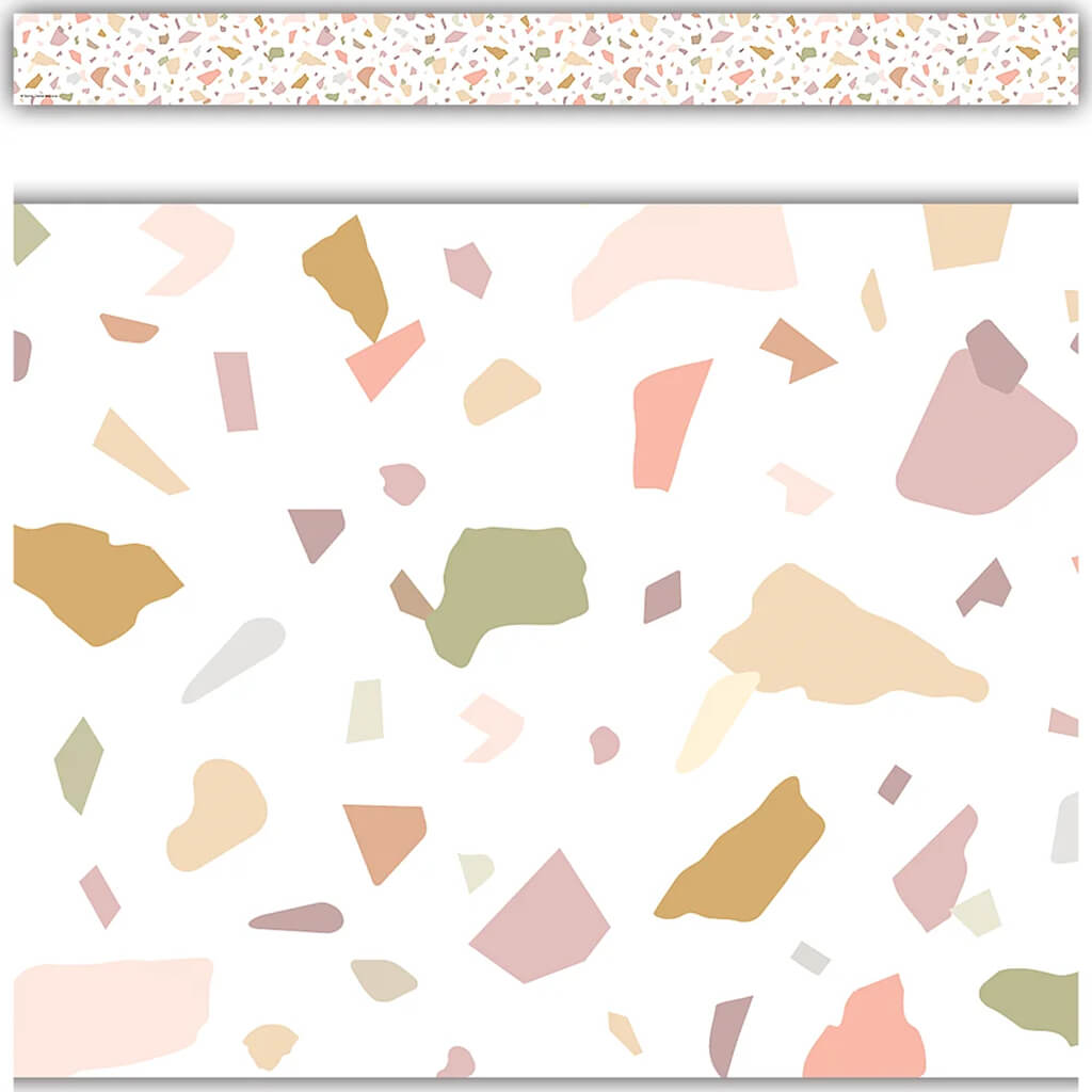 Terrazzo Tones Straight Border Trim