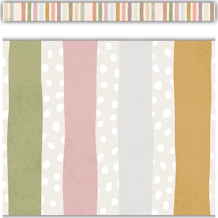 Terrazzo Tones Stripes Straight Border Trim