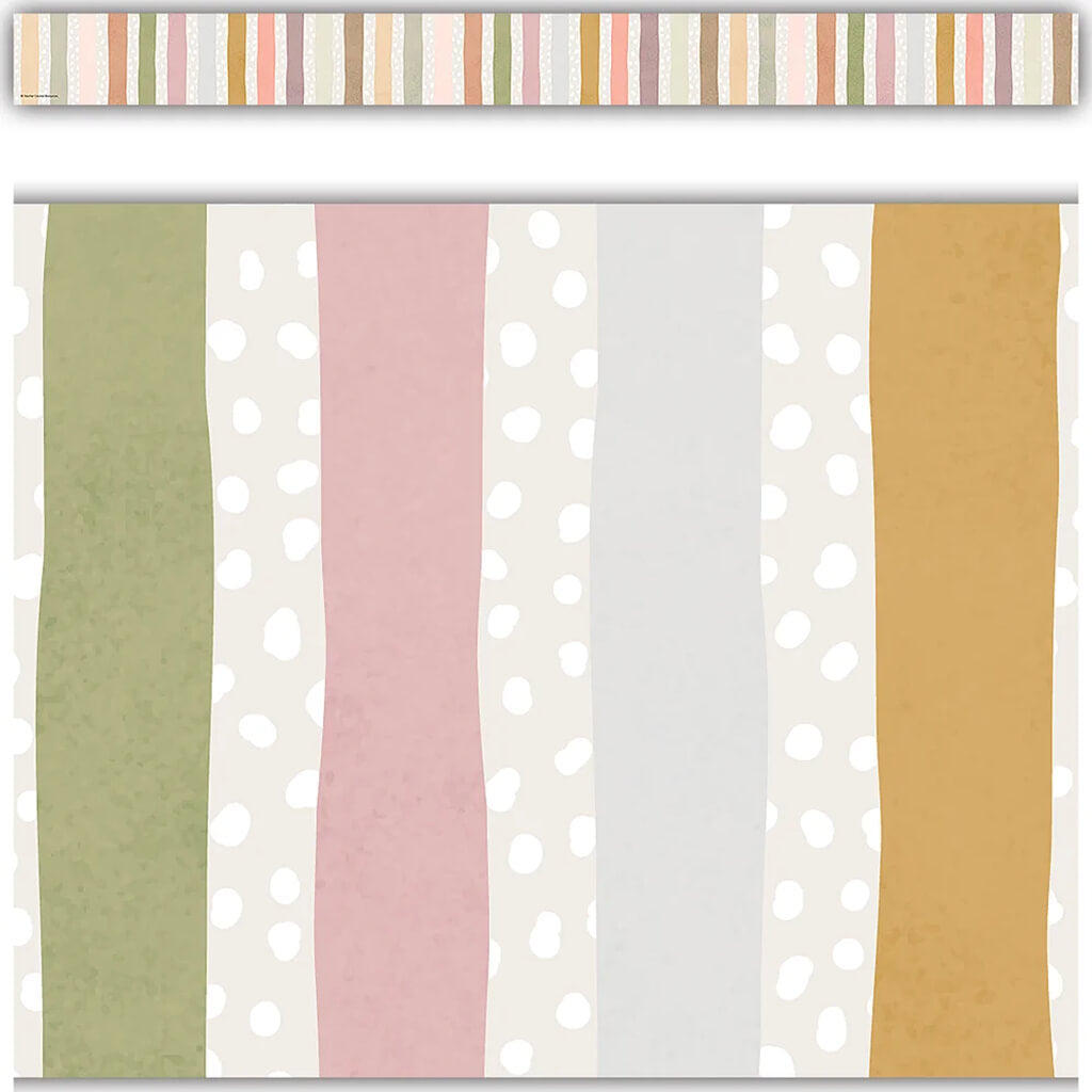 Terrazzo Tones Stripes Straight Border Trim