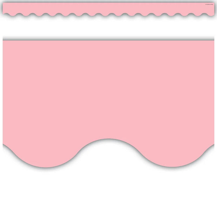Pastel Pink Scalloped Border Trim