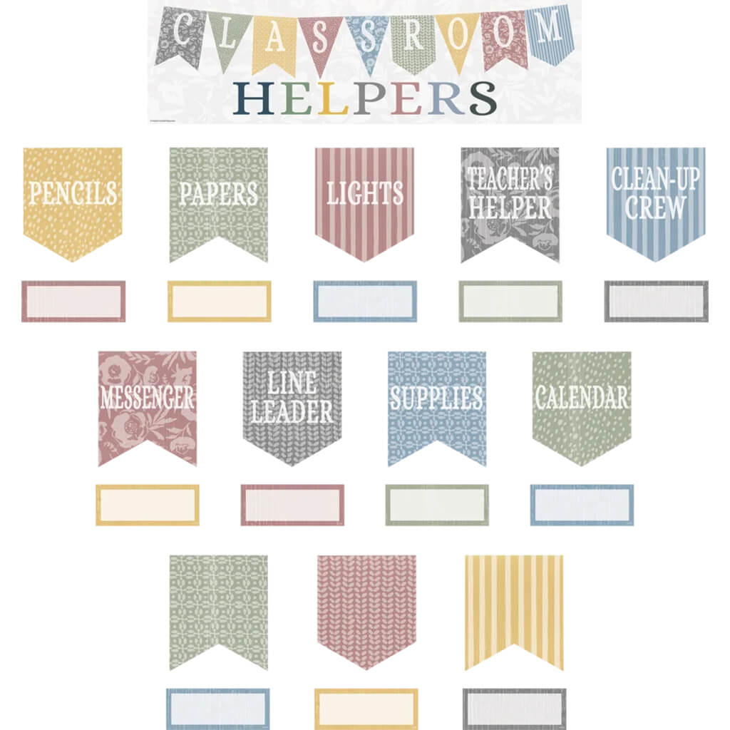 Classroom Cottage Classroom Helpers Mini Bulletin Board