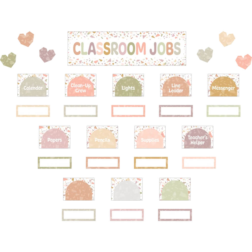 Terrazzo Tones Classroom Jobs Mini Bulletin Board