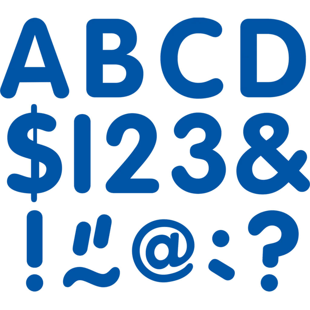 Blue 2&quot; Classic Letters Uppercase Pack