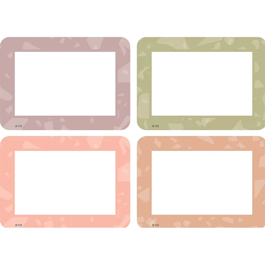 Terrazzo Tones Name Tags/Labels - Multi-Pack