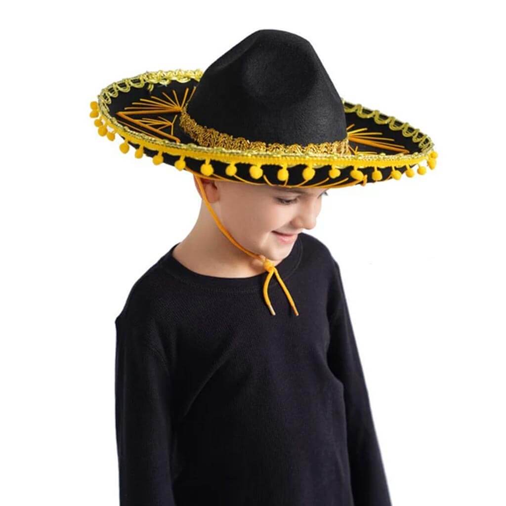 Mexican Sombrero Gold Trim