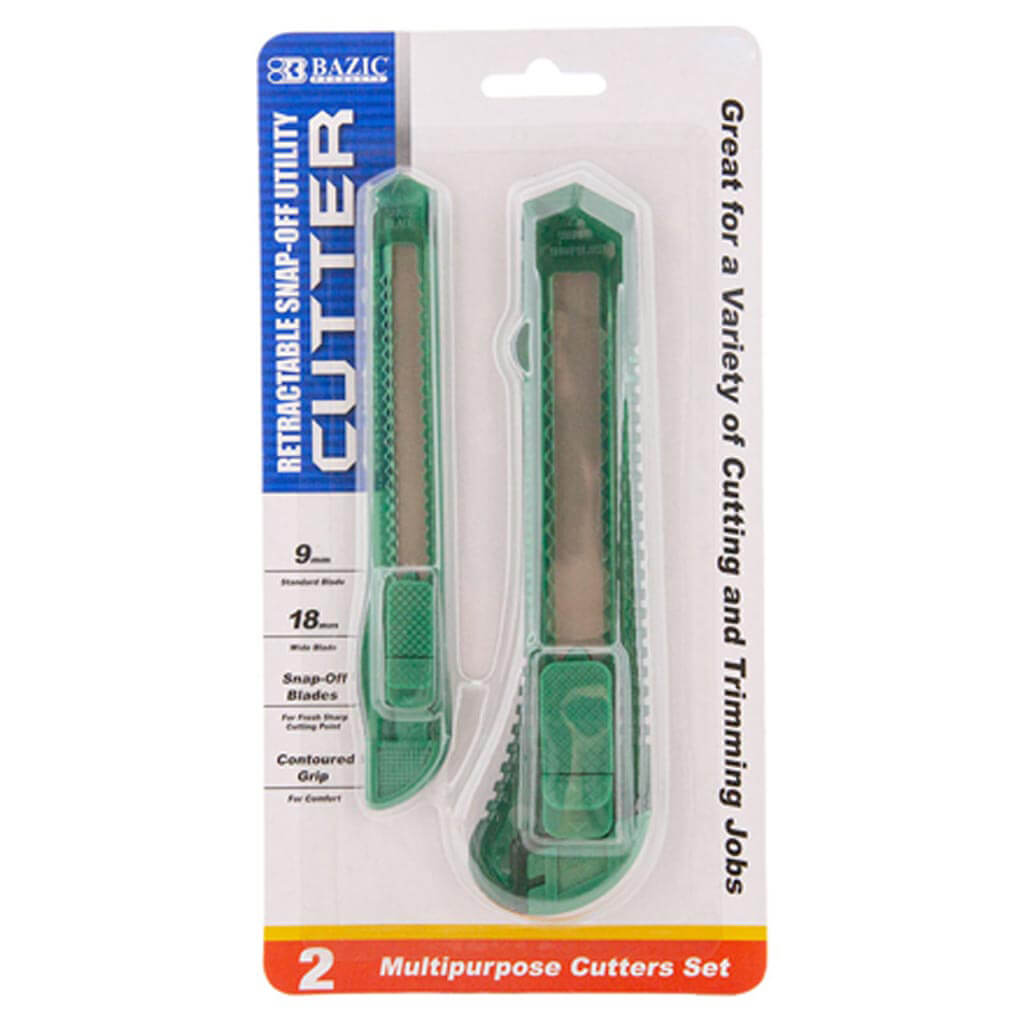 Bazic Jumbo & Mini Multipurpose Cutter 2pk