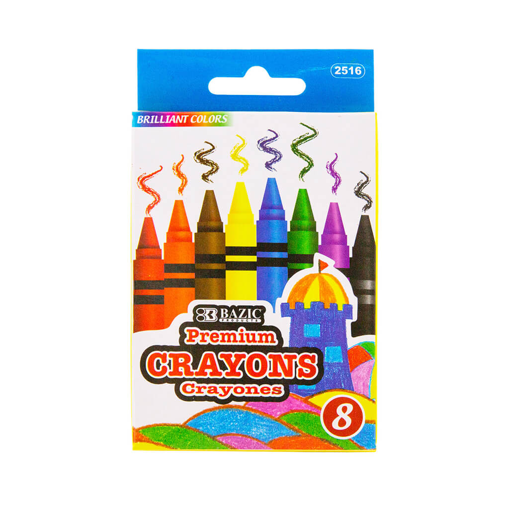 8 Color Premium Crayons