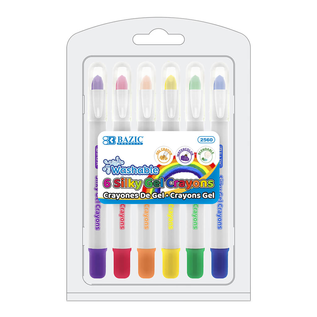 6 Color Silky Gel Crayons