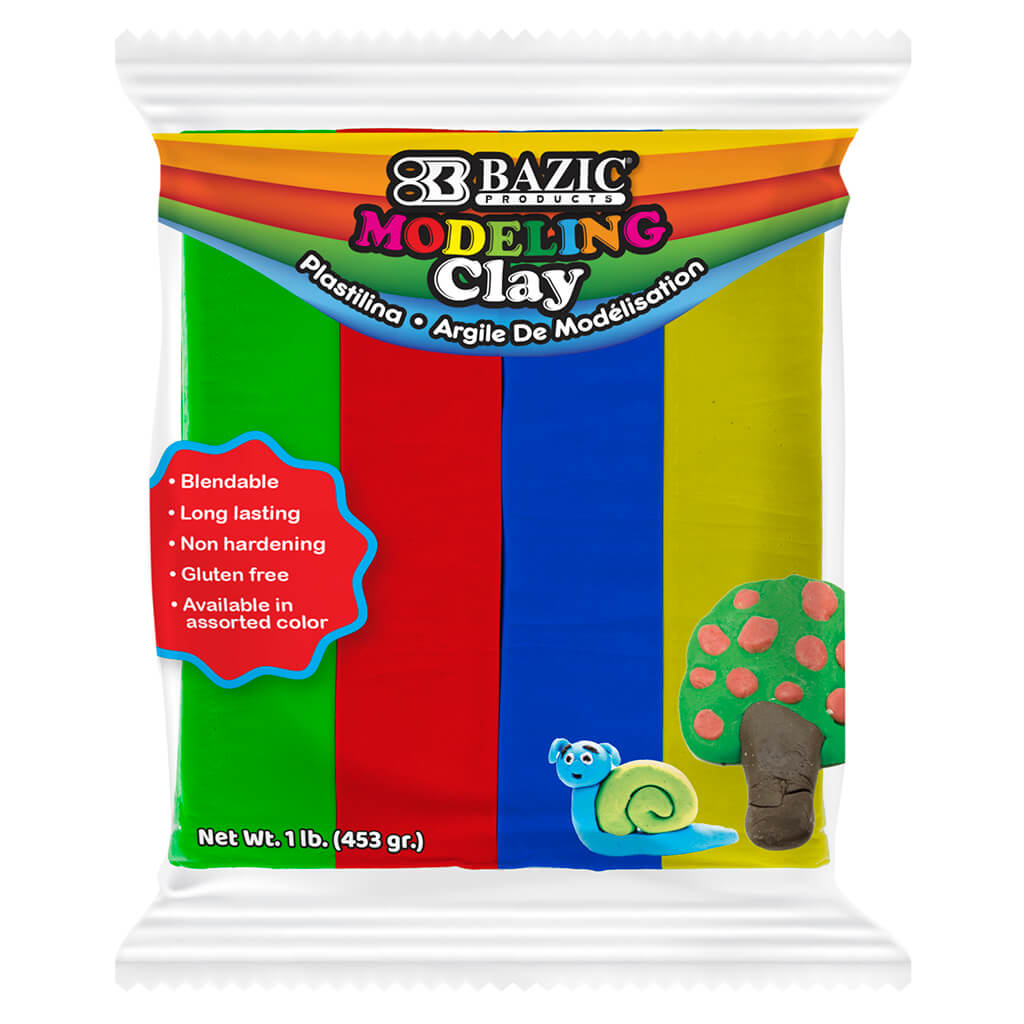 4 Primary Color Modeling Clay, 1lb