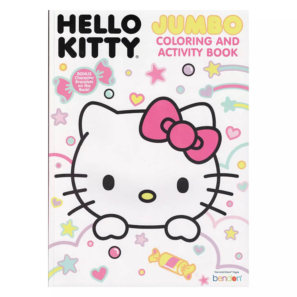 Hello Kitty Coloring Book With Character Bracelets