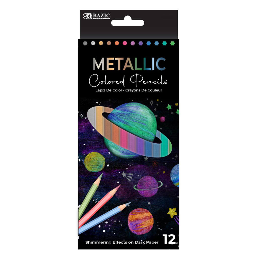 Metallic Colored Pencils, 12ct