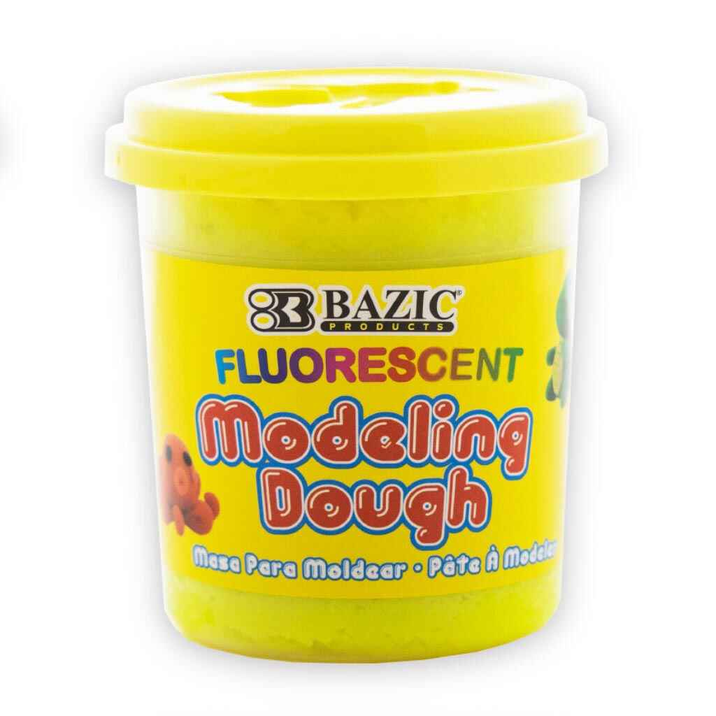 4 Fluorescent Color Modeling Dough, 7.76oz 220g