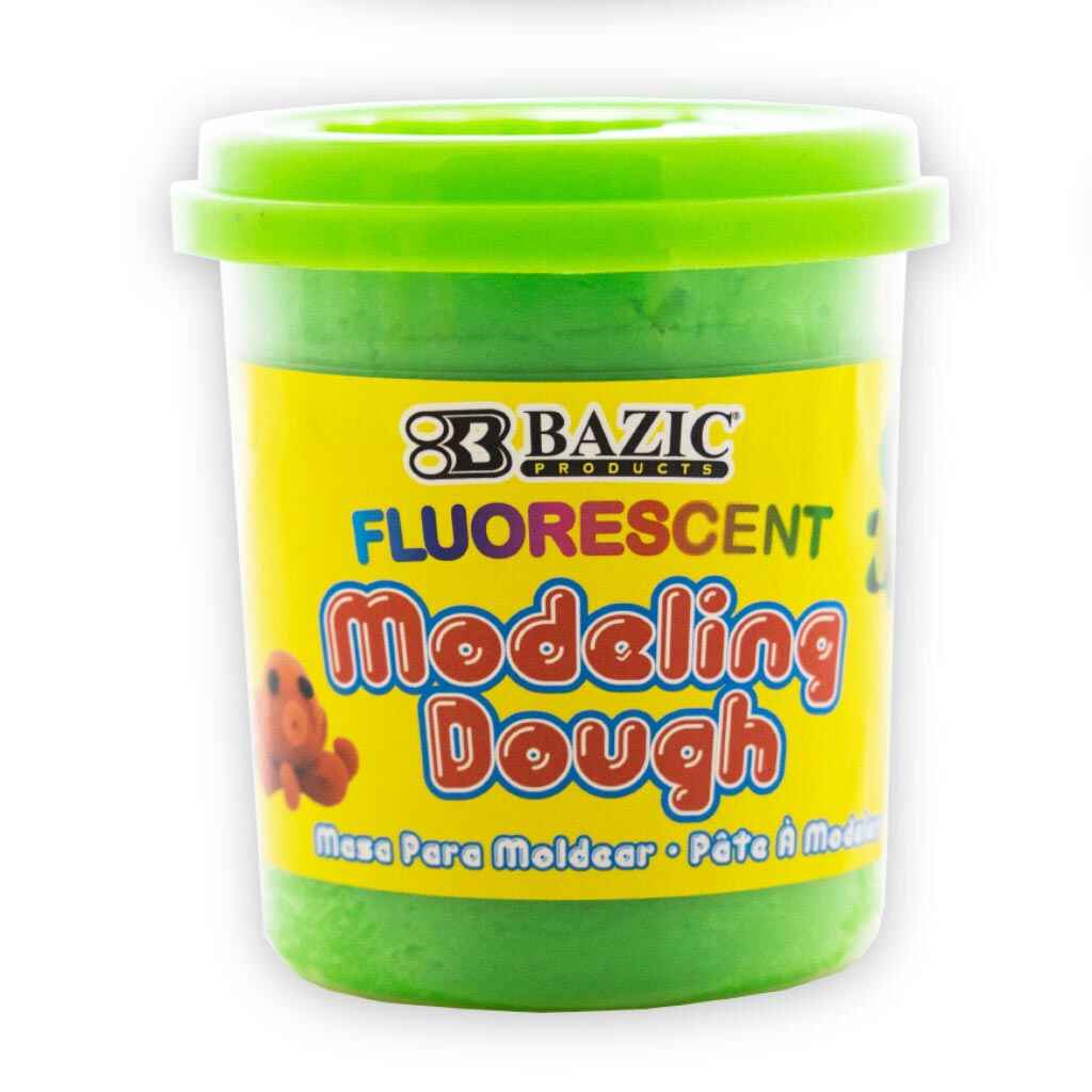 4 Fluorescent Color Modeling Dough, 7.76oz 220g