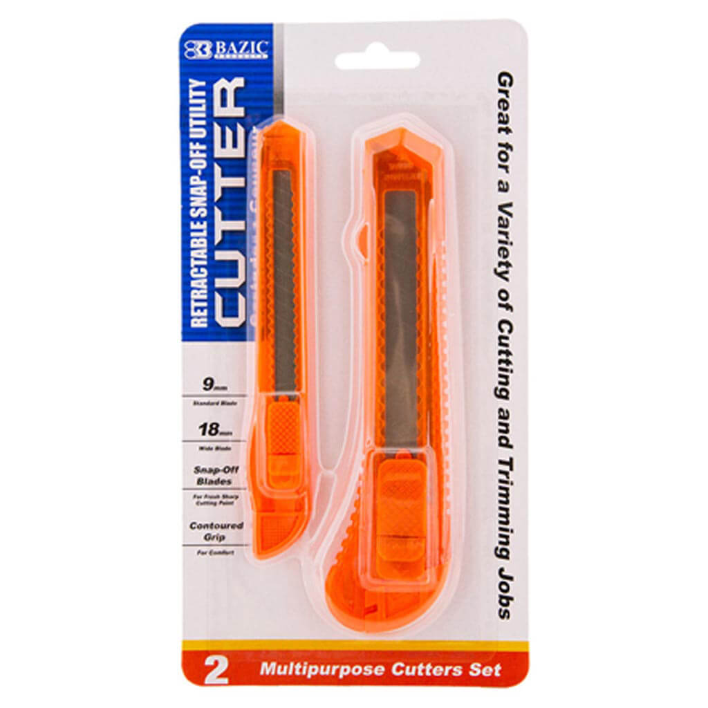 Bazic Jumbo & Mini Multipurpose Cutter 2pk