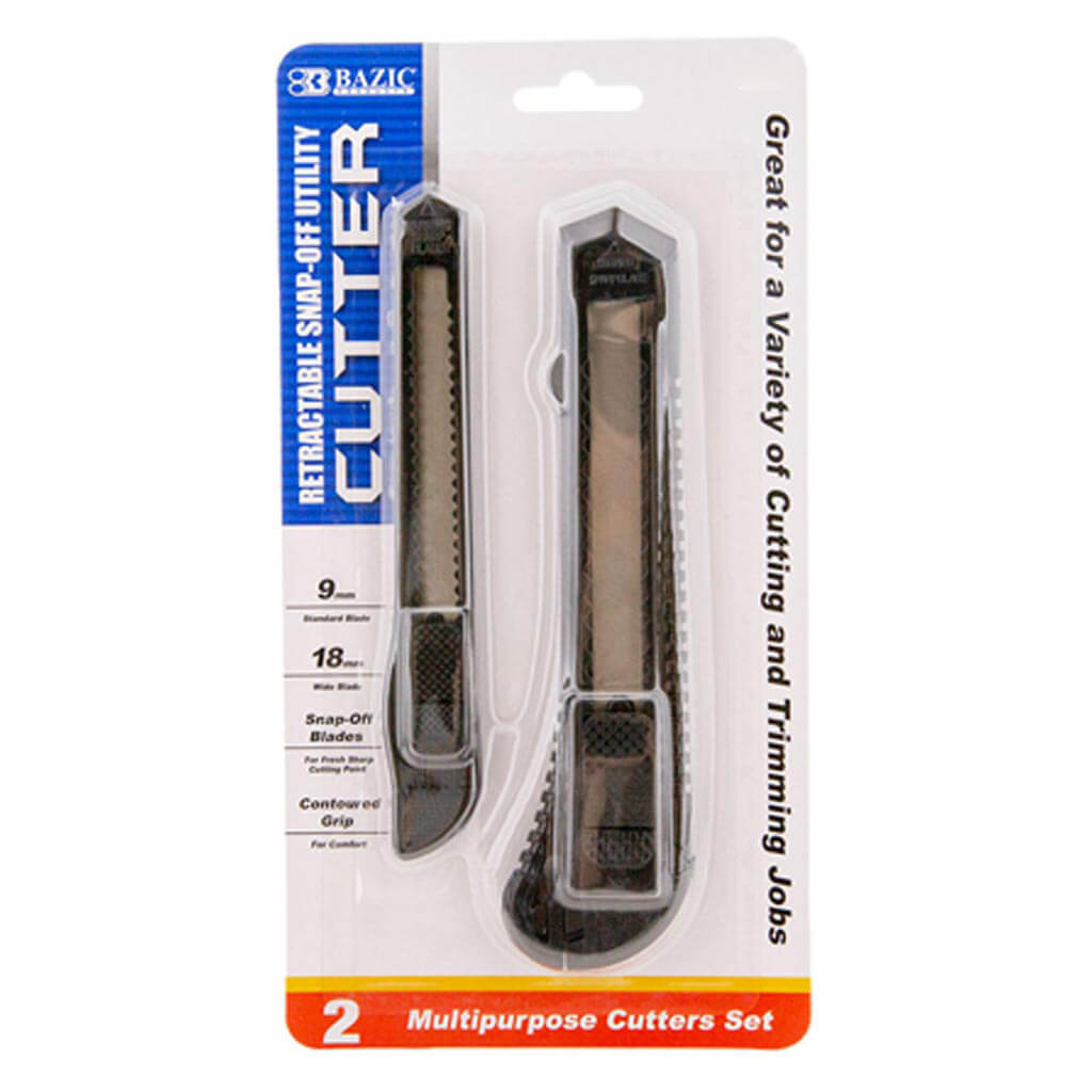 Bazic Jumbo &amp; Mini Multipurpose Cutter 2pk