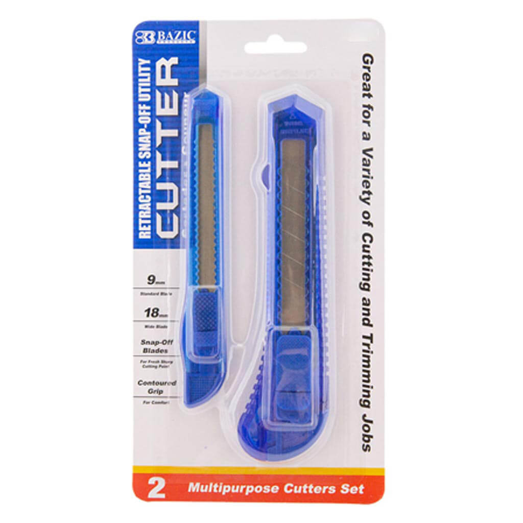 Bazic Jumbo &amp; Mini Multipurpose Cutter 2pk