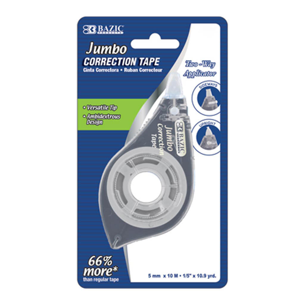 Jumbo Correction Tape with Two Way Applicator