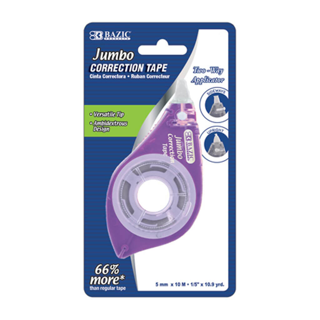 Jumbo Correction Tape with Two Way Applicator