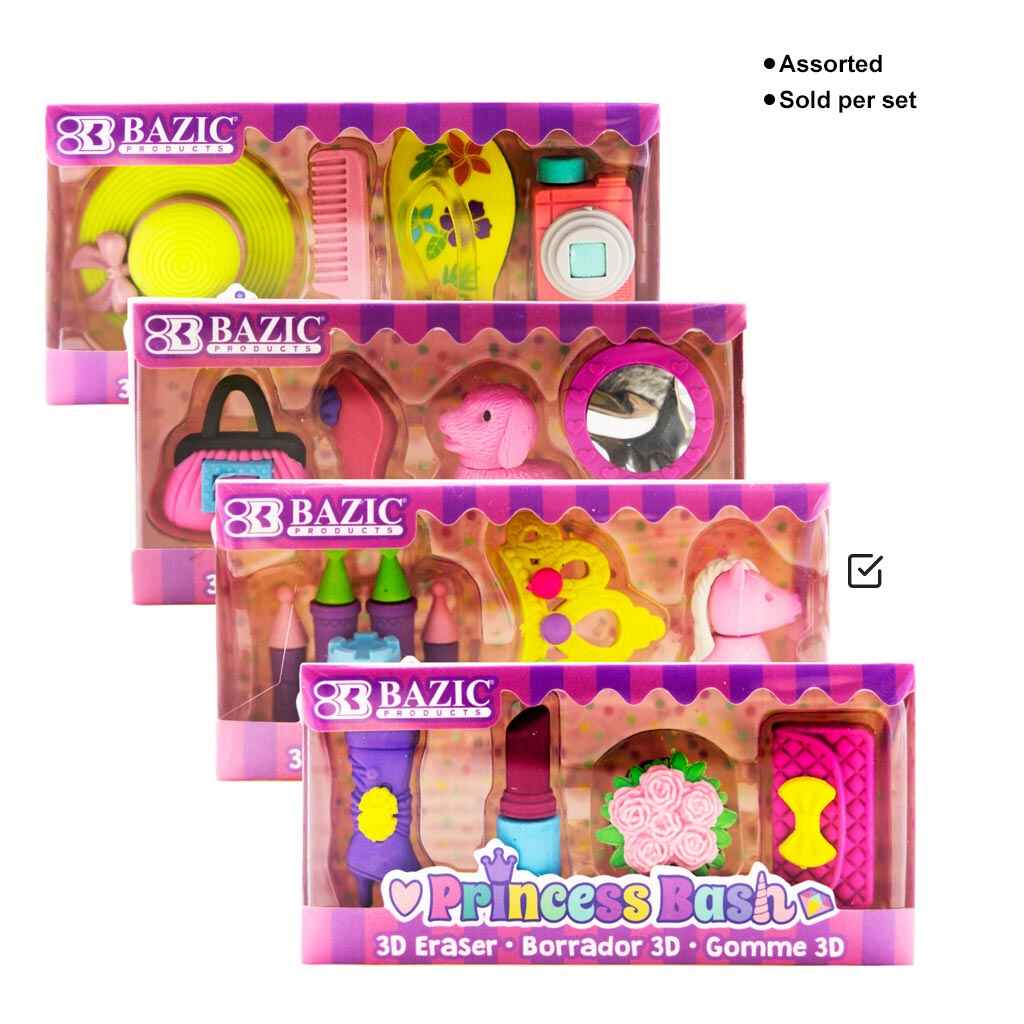 Princess Bash 3D Eraser Sets