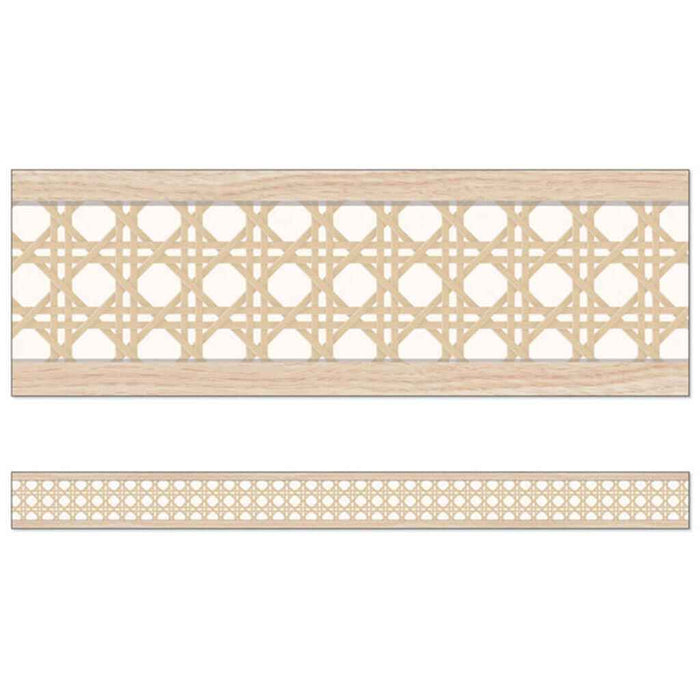 Woven Cane Straight Bulletin Board Borders