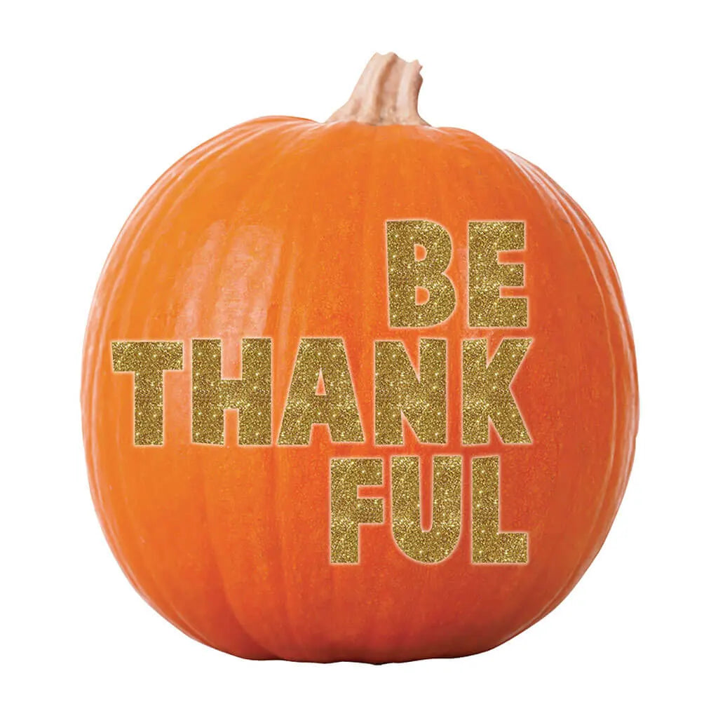 Fall Glitter Pumpkin Stickers