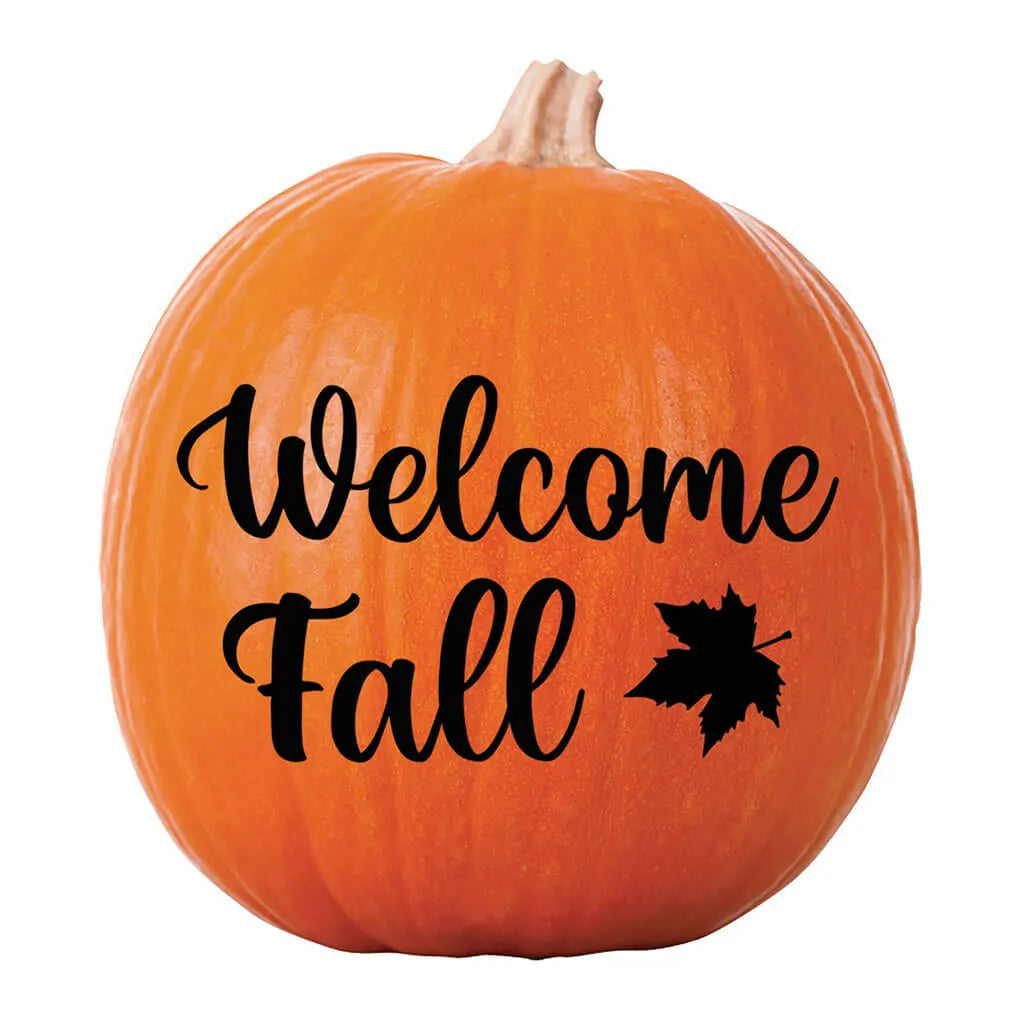 Fall Glitter Pumpkin Stickers