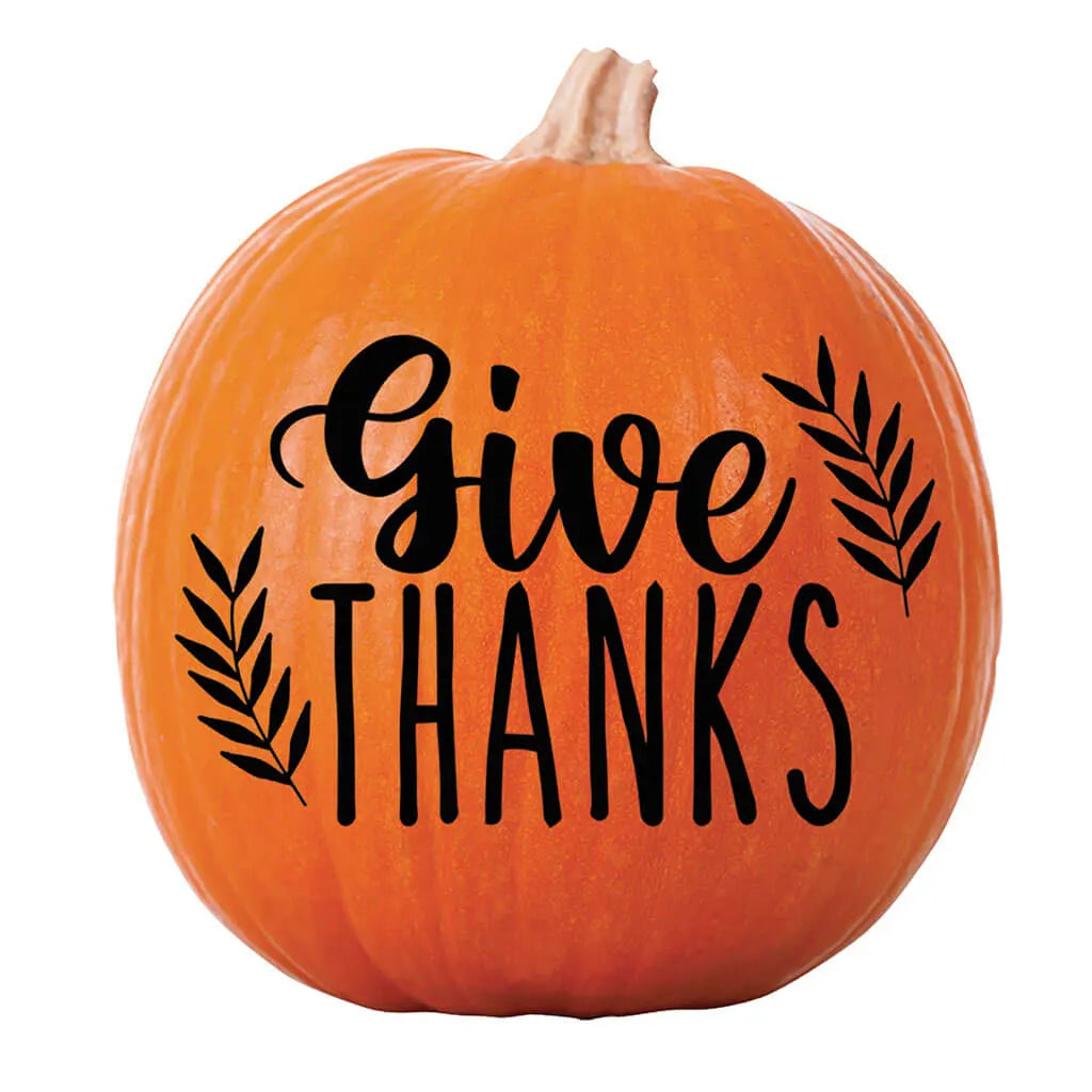 Fall Glitter Pumpkin Stickers