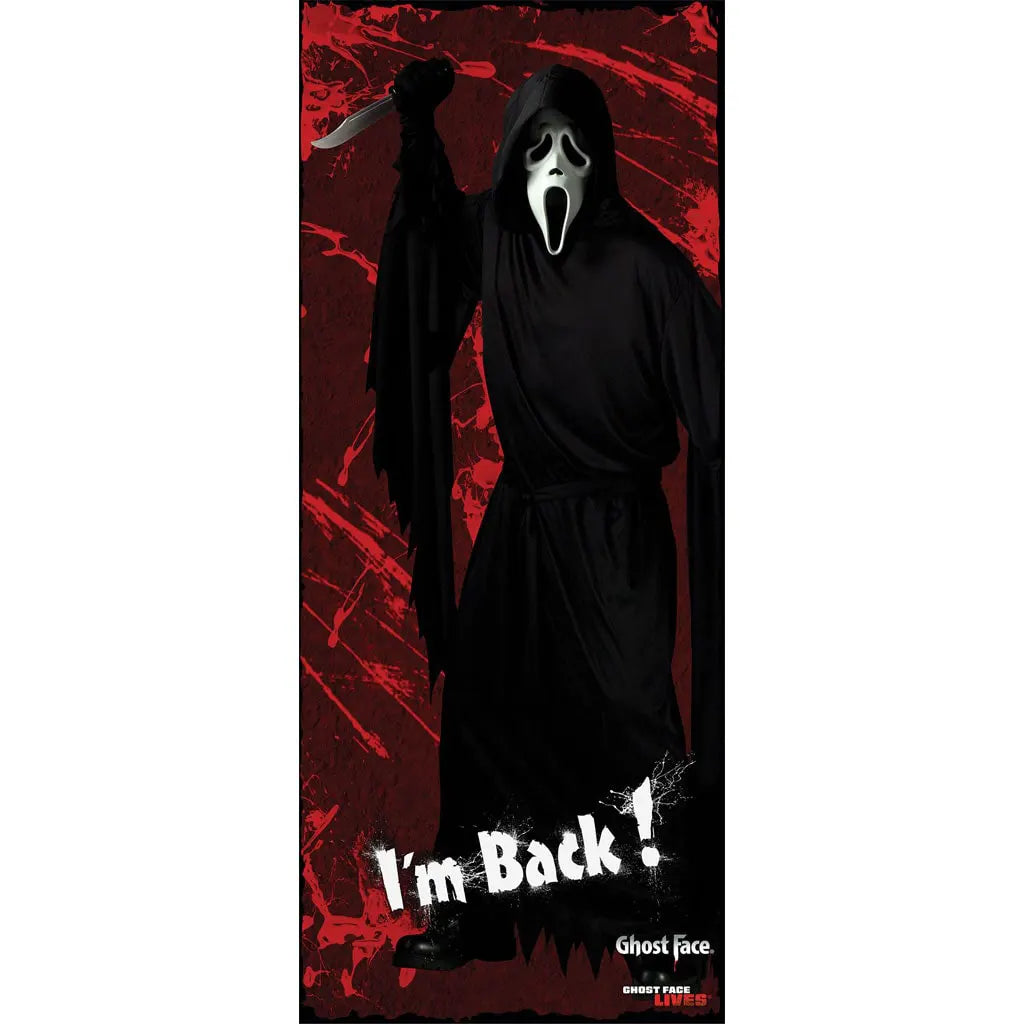 Ghost Face Door Cover, 30in x 72in