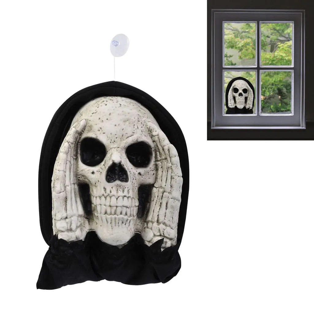 Scary Skull Window Peeper, 12in