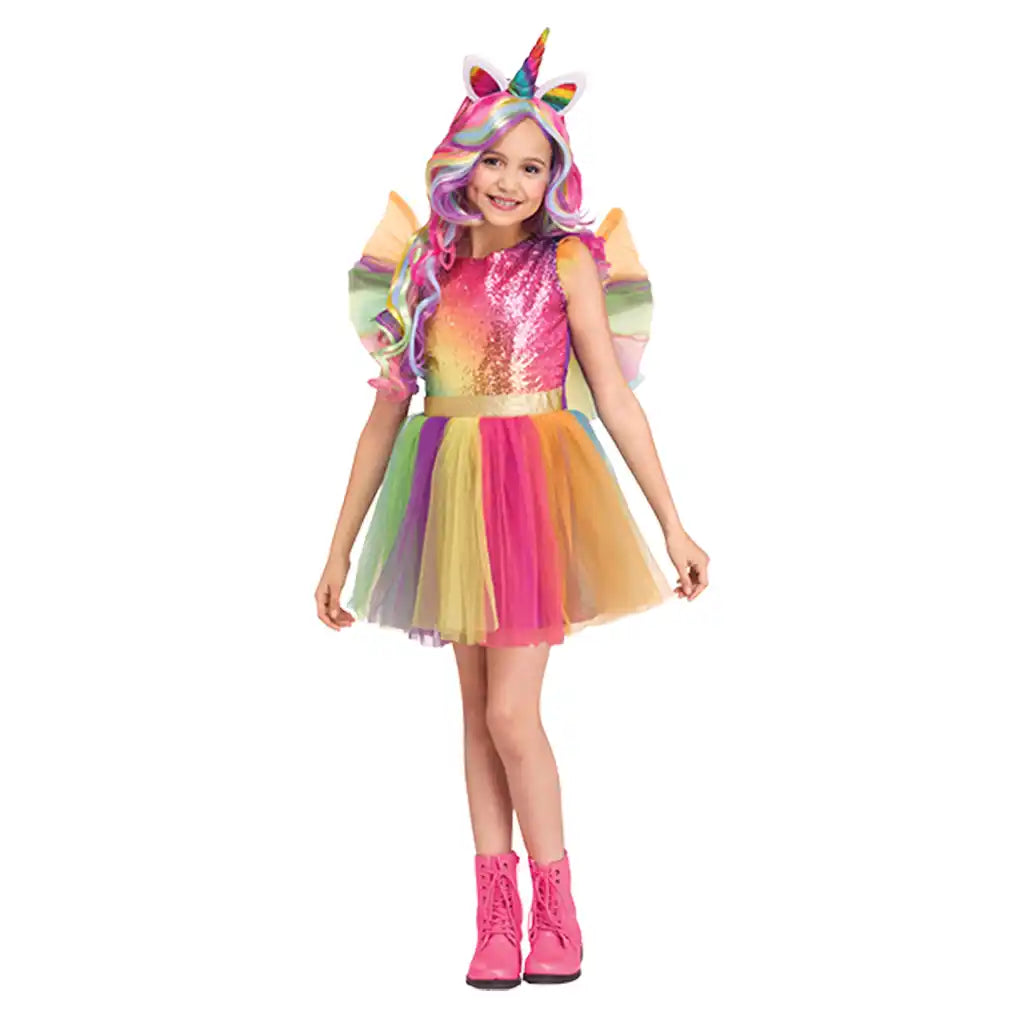 Rainbow Sequin Unicorn Costume